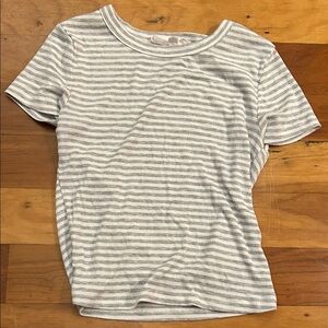 Striped Gray Women's Top
